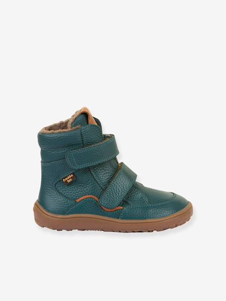 Children's barefoot winter shoes BAREFOOT TEX WINTER Froddo bordeaux red+brown+golden pink+night blue+petrol blue 