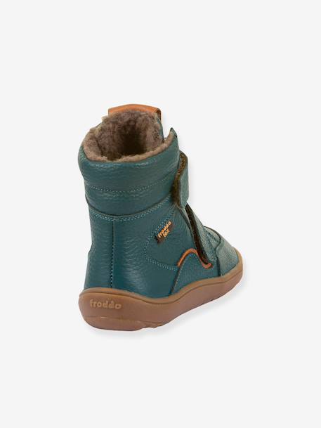 Children's barefoot winter shoes BAREFOOT TEX WINTER Froddo bordeaux red+brown+golden pink+night blue+petrol blue 