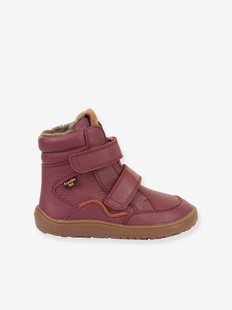 Children's barefoot winter shoes BAREFOOT TEX WINTER Froddo bordeaux red+brown+golden pink+night blue+petrol blue 