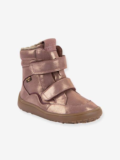 Children's barefoot winter shoes BAREFOOT TEX WINTER Froddo bordeaux red+brown+golden pink+night blue+petrol blue 