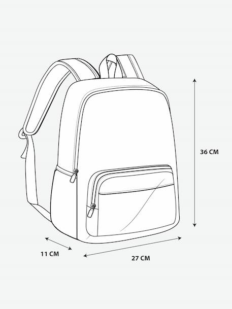 Customisable backpack for boys dark green 