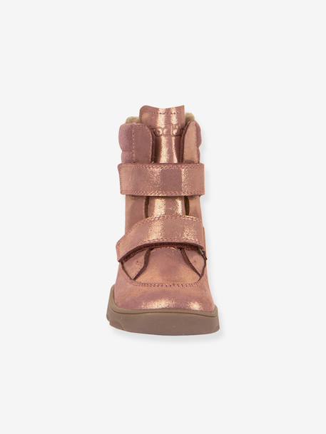 ZERU TEX WINTER BAREFOOT FRODDO barefoot boots for children deep blue+golden pink+petrol blue 