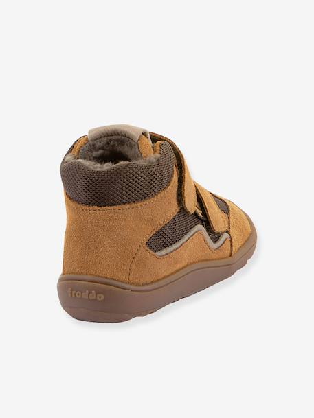 Barefoot TEX WOOL FRODDO children's boots blue+camel+deep blue+slate grey 