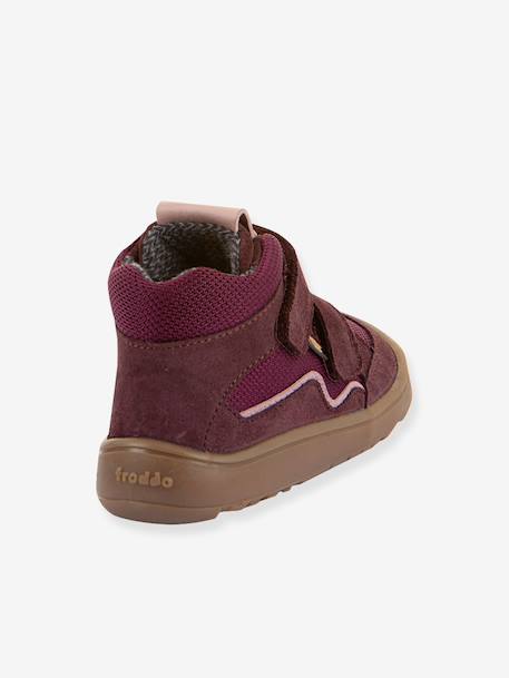 BAREFOOT TEX AUTUMN Froddo touch-fastening shoes for children bordeaux red+night blue+olive+violet 