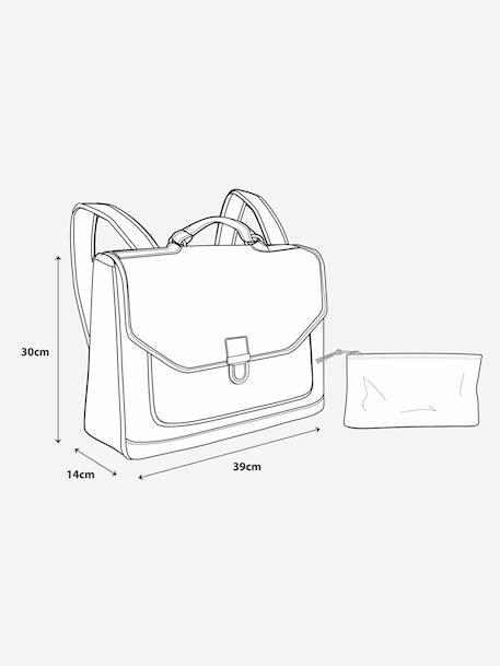 School bag for girls soft lilac 