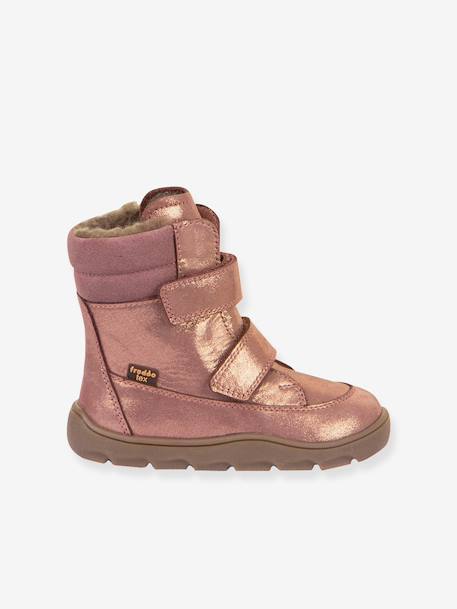 ZERU TEX WINTER BAREFOOT FRODDO barefoot boots for children deep blue+golden pink+petrol blue 