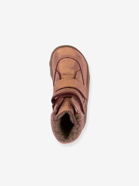 ZERU TEX WINTER BAREFOOT FRODDO barefoot boots for children deep blue+golden pink+petrol blue 