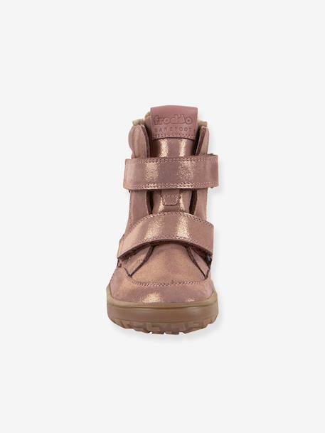 Children's barefoot winter shoes BAREFOOT TEX WINTER Froddo bordeaux red+brown+golden pink+night blue+petrol blue 