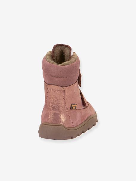ZERU TEX WINTER BAREFOOT FRODDO barefoot boots for children deep blue+golden pink+petrol blue 