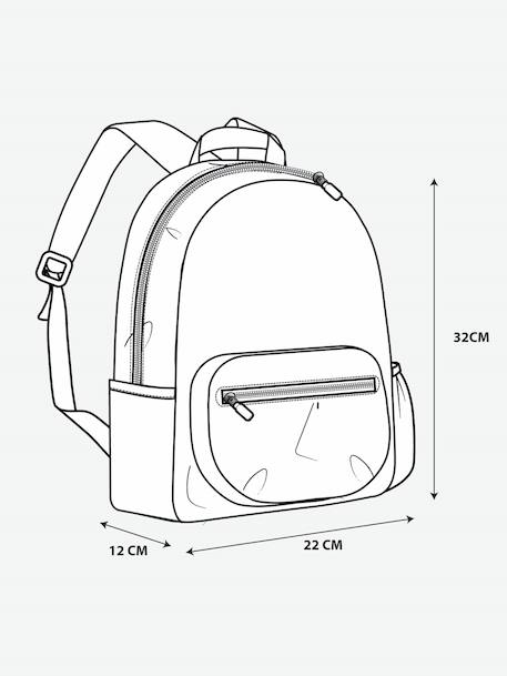 Personalised kids' backpack candy pink 