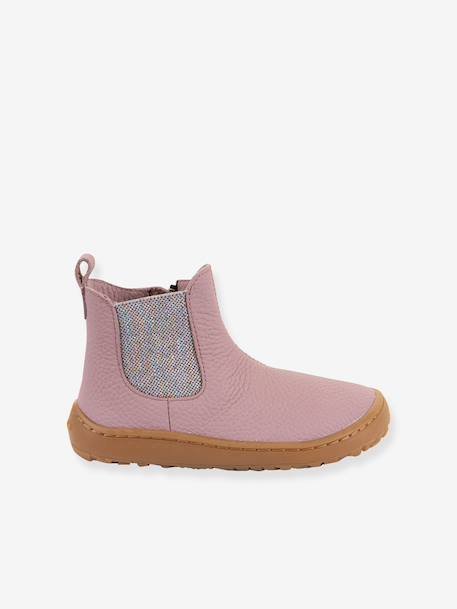 Froddo CHELYS barefoot shoes with glitter details for girls deep blue+rosy 