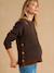 Maternity and nursing jumper Clara chocolate 