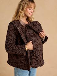 -Adaptive Padded Jacket with Kangaroo Panel in Cotton Gauze for Maternity & Post-Maternity by ENVIE DE FRAISE