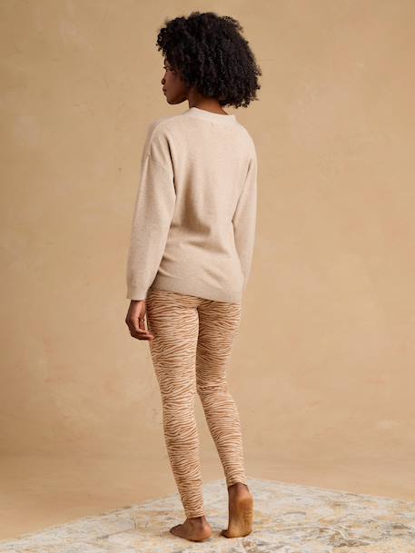 Wrap-front set for pregnancy marl beige 