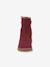 Barefoot boots for girls BAREFOOT ZERU TEX FRODDO blush+bordeaux red+fuchsia 