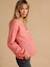 Buttoned maternity and nursing cardigan dusky pink 