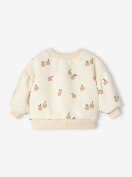Baby girls sweatshirt and pinafore shorts set old rose 