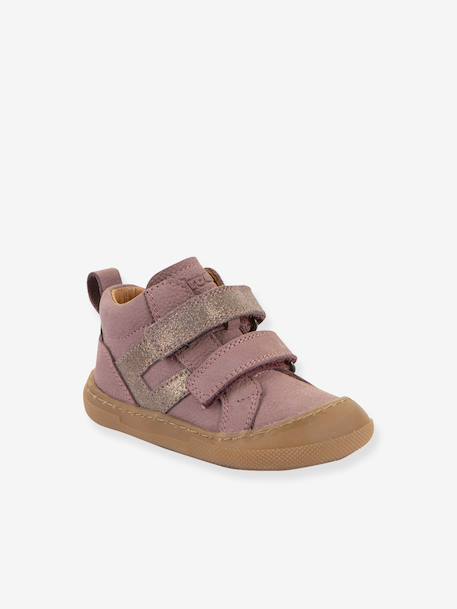 Barefoot trainers MALY Froddo for baby deep blue+old rose 