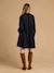 Cotton gauze nursing clothes dress by ENVIE DE FRAISE black+terracotta 