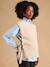 Sleeveless maternity jumper ENVIE DE FRAISE marl beige+red 