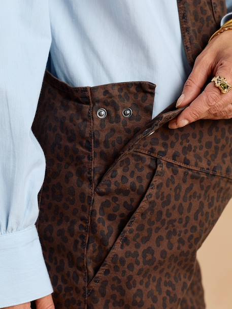 Leontine maternity dungarees chocolate 