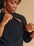 Maternity and nursing jumper Faustine black 