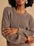 Maternity knitted dress taupe 