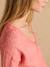 Buttoned maternity and nursing cardigan dusky pink 