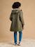Maternity raincoat with baby cover khaki 
