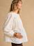 Maternity and nursing blouse Charlotte cream 