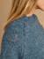 Maternity and nursing jumper dress grey blue 