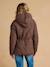 Adaptive & Reversible Padded Jacket, for Maternity & Babywearing by ENVIE DE FRAISE chocolate+khaki 