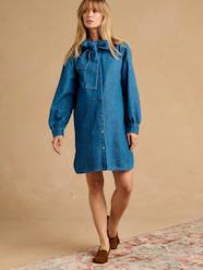Maternity and nursing shirt dress