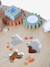 Rounded wooden activity table FSC®100% by HAPPY FOREST ecru 