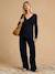 Maternity and nursing wrapover set black 