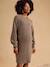 Maternity knitted dress taupe 
