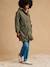 Maternity raincoat with baby cover khaki 