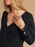 Maternity and nursing wrap dress marl grey 