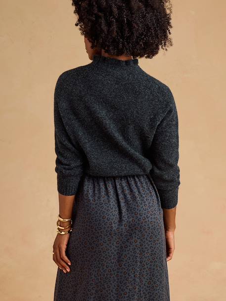 Maternity and nursing jumper Faustine black 
