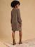 Maternity knitted dress taupe 