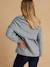 Draped maternity and nursing sweatshirt marl grey 