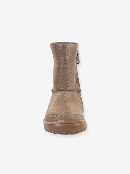 Barefoot TEX SUEDE FRODDO children's boots black+bordeaux red+bronze+gold+grey+printed beige 