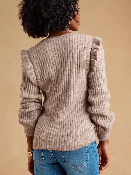 Maternity and nursing jumper Louise taupe 