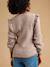 Maternity and nursing jumper Louise taupe 