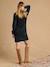 Maternity and nursing wrap dress marl grey 