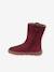 Barefoot boots for girls BAREFOOT ZERU TEX FRODDO blush+bordeaux red+fuchsia 