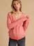 Buttoned maternity and nursing cardigan dusky pink 