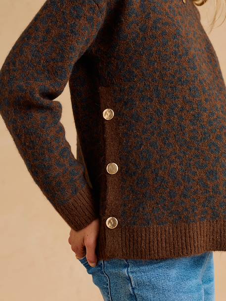 Maternity and nursing jumper Clara chocolate 