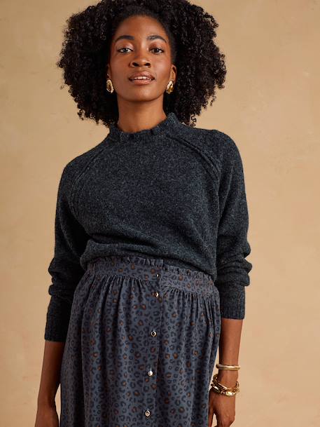 Maternity and nursing jumper Faustine black 
