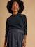 Maternity and nursing jumper Faustine black 